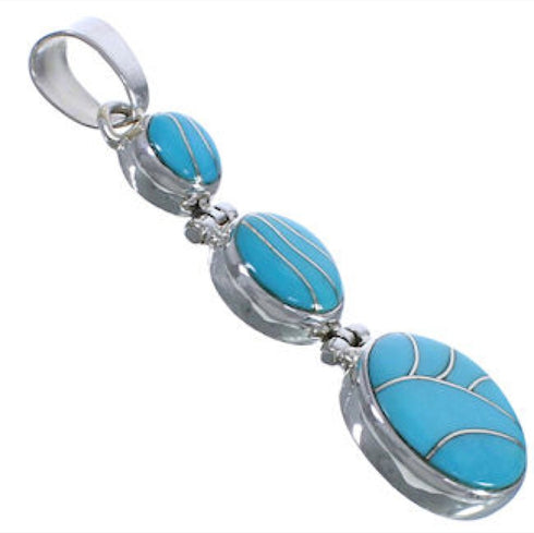 Sterling Silver High Quality Jewelry Turquoise Pendant PX29320